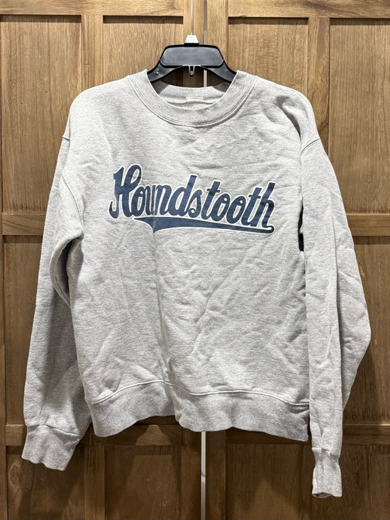 Tops - Gray "Houndstooth" Crewneck Sweatshirt